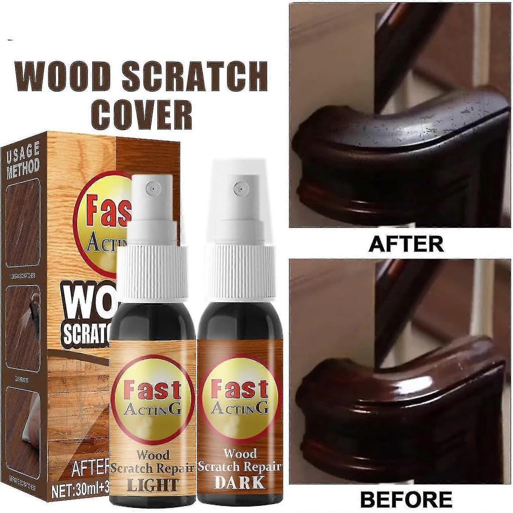 Kratzentferner Holz, Parkett Kratzentfernung, Schnell wirkendes Kratzreparatur-Spray für Holztisch Bett Boden Guanguan