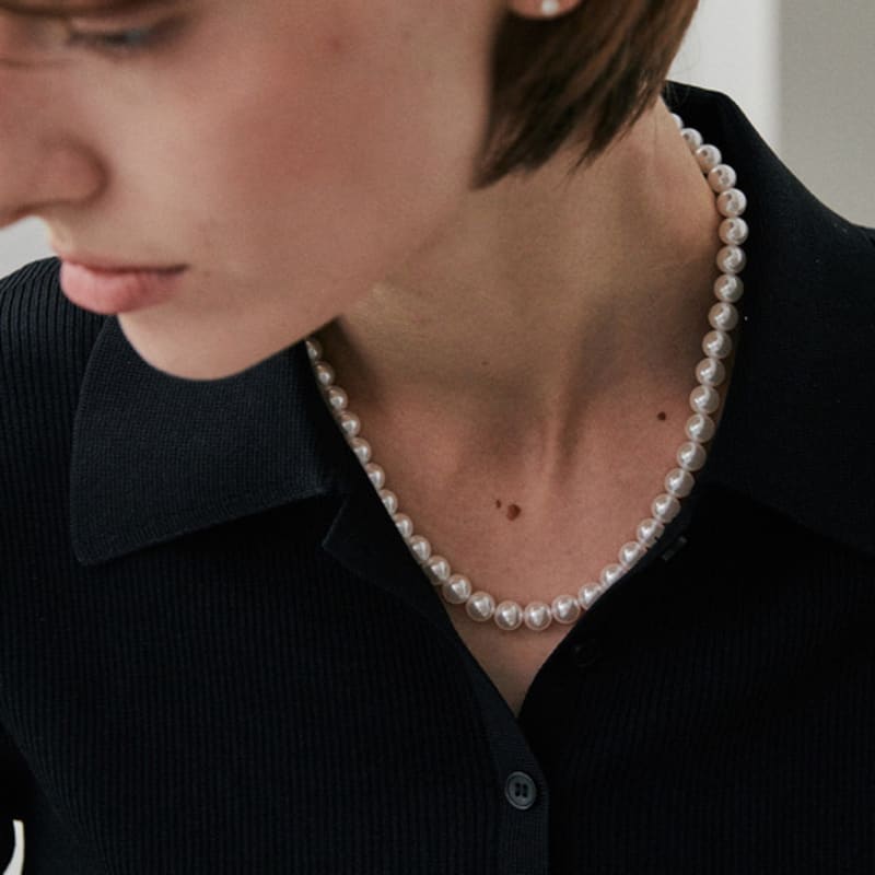 green [925 silver] Un.silver.207 / with necklace ver.06 (8mm)