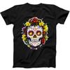 Floral Sugar Skull Day of the Dead Dia De Funny Gift Tee T Shirt 686