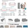 Stretch Couch Covers 1/1/1/1Seater Cushion Couch Jacquard Sofa Slipcovers Washable Sofa Covers Furniture Protector for Kids Pets
