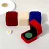 Jewelry Ring Display Case Earring Storage Organizer Portable Square Lid Open Jewelry Earrings Packaging Gift Box