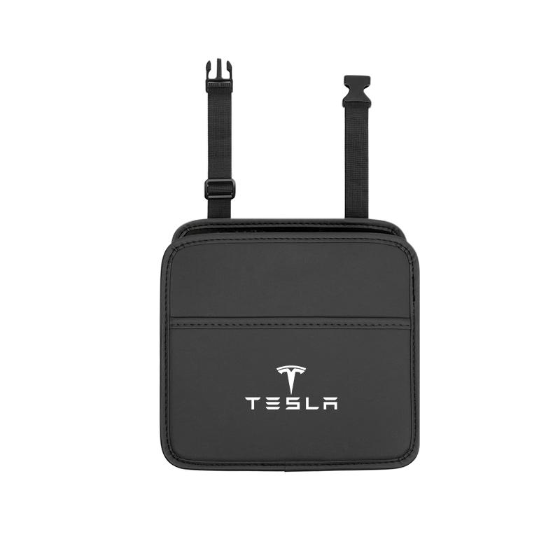 

Car Seat Back Multi-Pocket Hanging Organizer Collector Storage Bag Tissue Box Interior For Tesla Model 3 Y S X Juguete Roadster чёрный