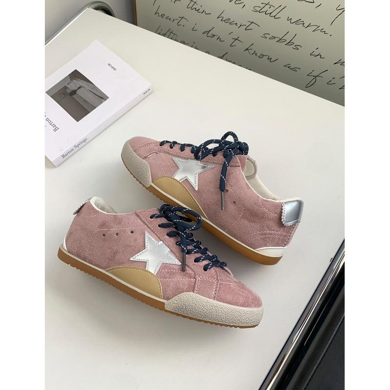 

Осень новые мягкие подошвы маленькие грязные туфли женщины увеличить звезда грязные туфли старые ретро кеды женщины 40 розовый