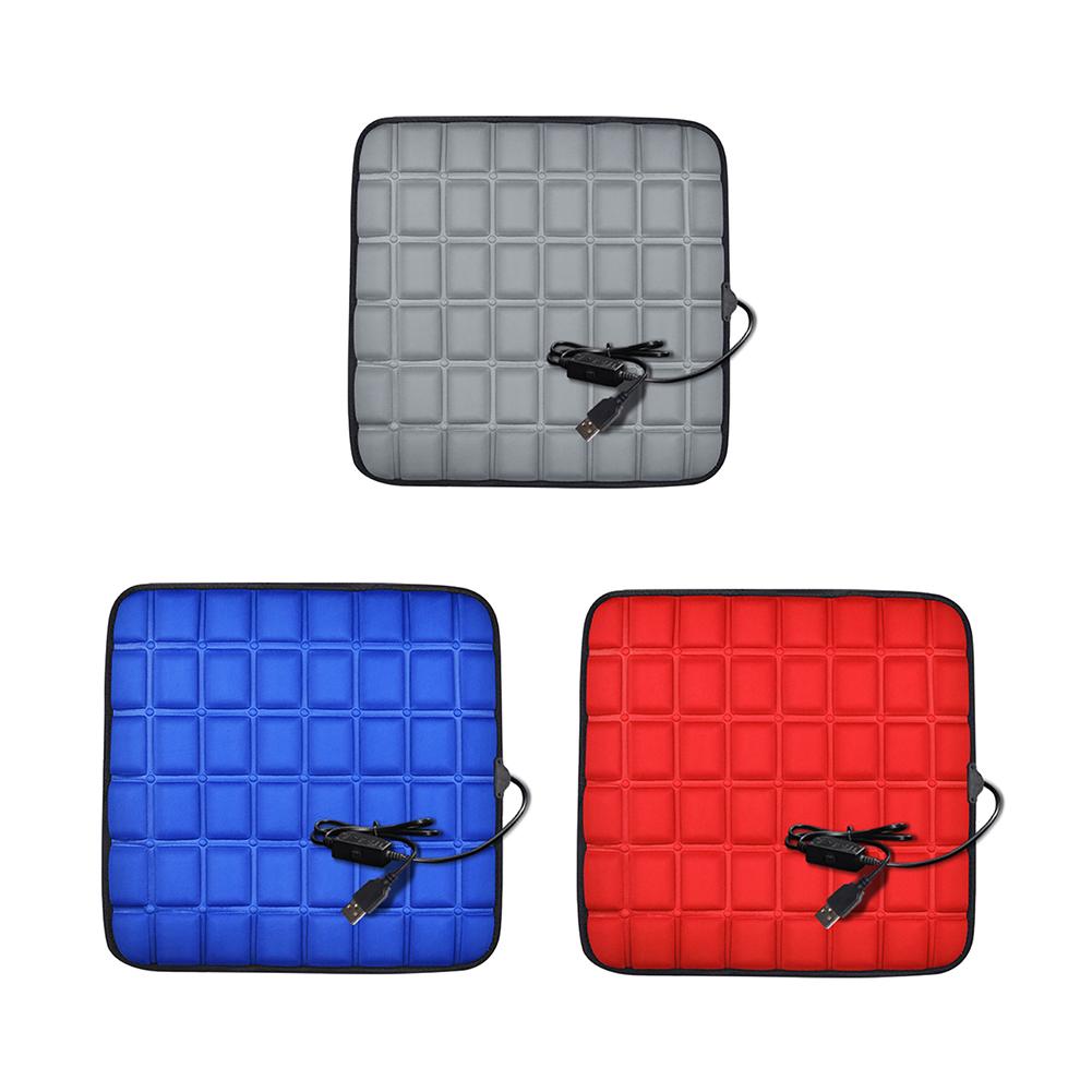 USB 5V Winter Car Seat Pad Comfortable Non Slip Scratch Resistant Heating Electric Car Seat Cushion for Automobile Home Office