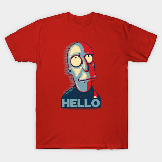 Men Black Print T-shirt Hello Hope No-Cut Transfer Paper Print Cotton Tshirt 2XL красный