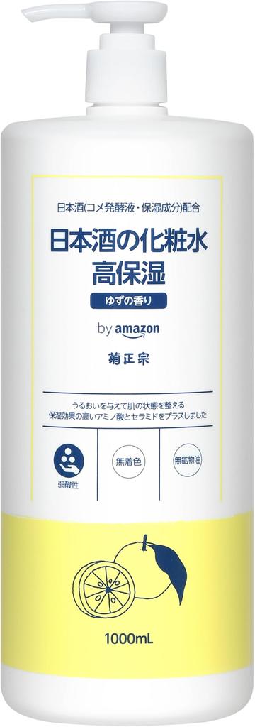 By Amazon Kikumasamune Sake Highly Yuzu Lotion, Moisturizing, Scent, 1,000mL (SAKE Of)