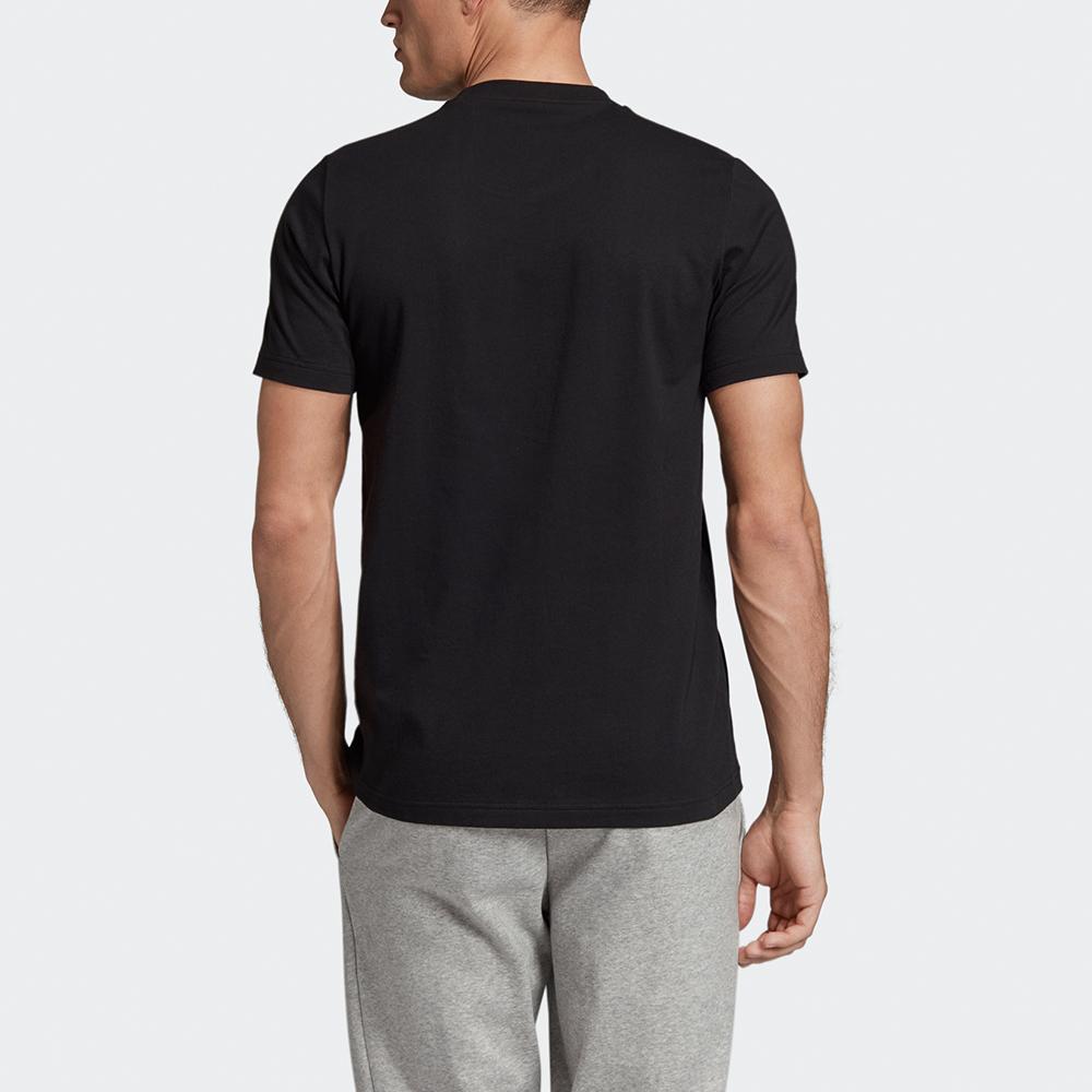 Adidas Camo Line Training Sport Tee Men Tops Black EI9755