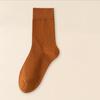 Female Autumn and Winter Warm Cotton 7A Antibacterial Cotton Sweat Absorbing Deodorizing Boneless Tube Stack Socks