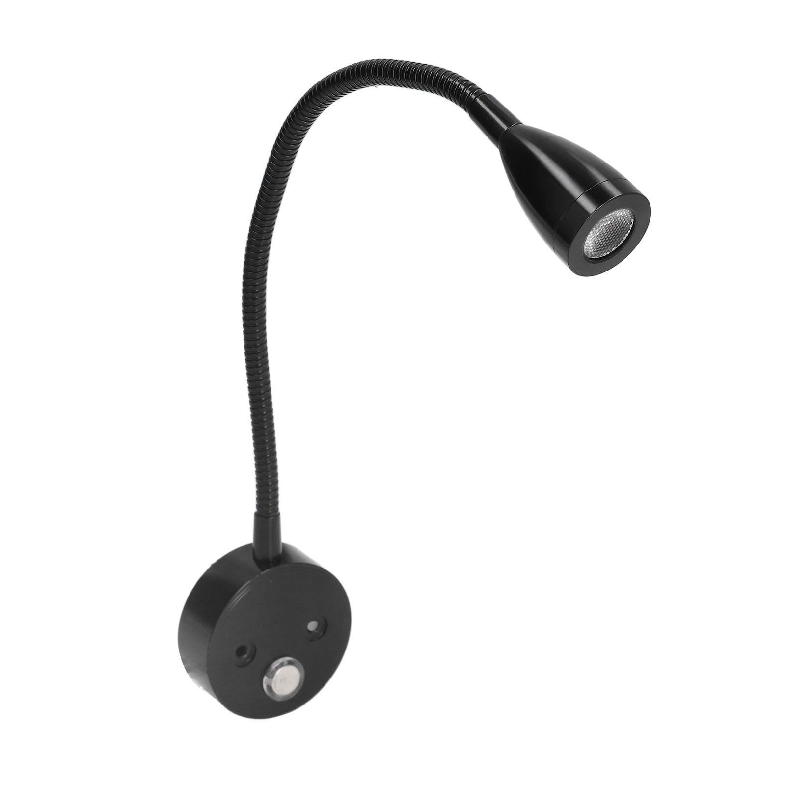 

RV Interior Reading Lights Bedside Reading Lamp 10‑30v Dimmable Adjustable Caravan Light for Car RV Boat Motorhome Black чорний