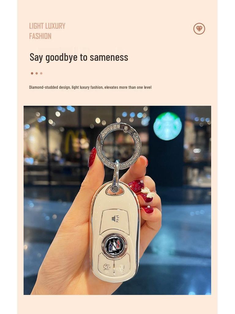Buick Regal Key Case for Excelle, Encore, Envision, LaCrosse, GL8, Weilang, and Yinglang.
