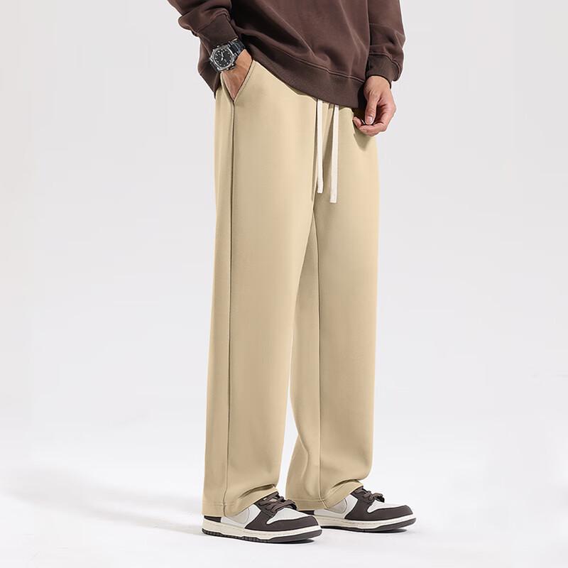 Fingercroxxit Men's Heavyweight Straight-Leg Casual Pants