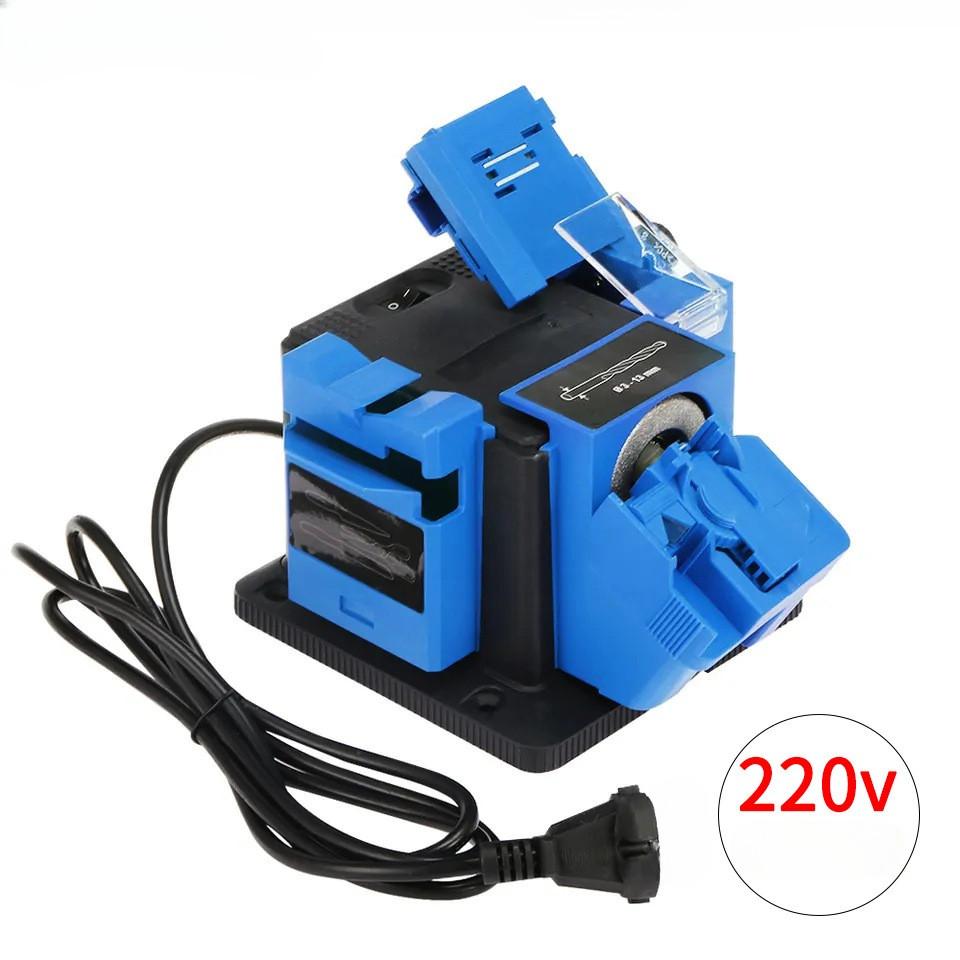 

Многофункциональная электрическая точилка для ножей, машина для заточки сверл, точилка для ножей и ножниц, бытовой шлифовальный инструмент синий