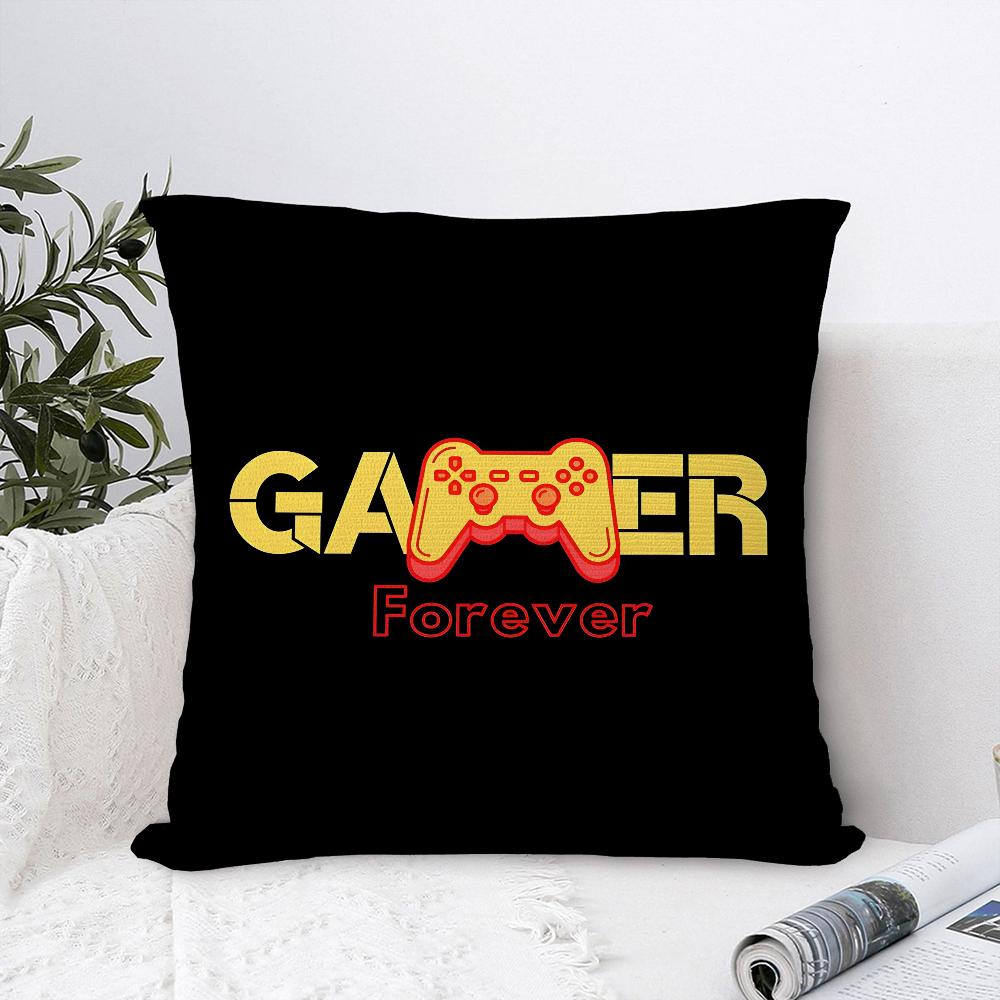 Gamer Forever Pillow Case Plush Fabric Soft  Pillowcase Double Sided Print Cushion Cover Household Gifts
