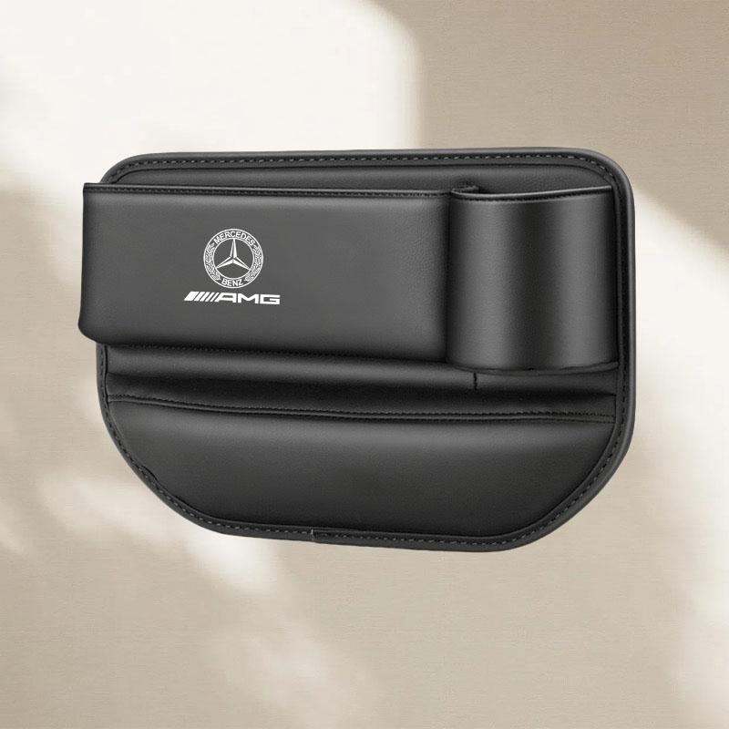 

Car Seat Gap Storage Box Leather Cup Holder for Mercedes Benz AMG W220 W221 W222 W217 W230 W204 W205 W203 W246 W245 Accessories чёрный