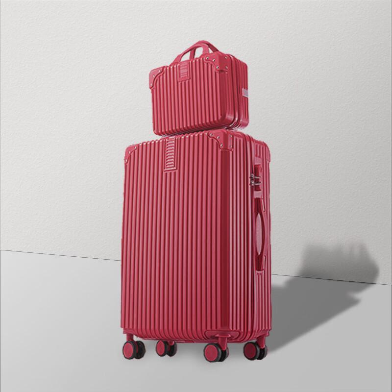 JOURHEY SHI Lightweight Rolling Suitcase with USB Cup Holder