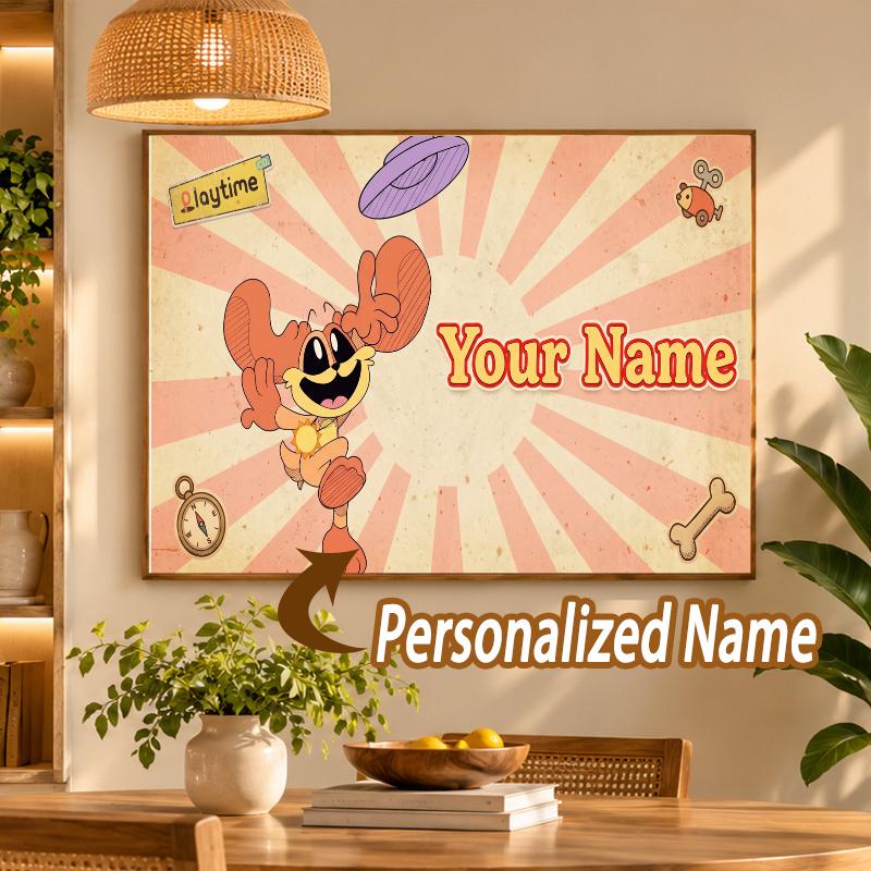 Custom Name DogDay 5D Diamond Painting Personalized Full Drill Diamond Art Kit Gift