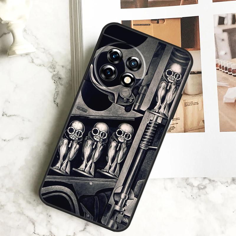 Funny Alien Case For OnePlus 11 12 12R 9 10 Pro 10R 9R 8T 10T Nord CE 2 3 Lite 2T N10 N20 N30 CE4 Cover