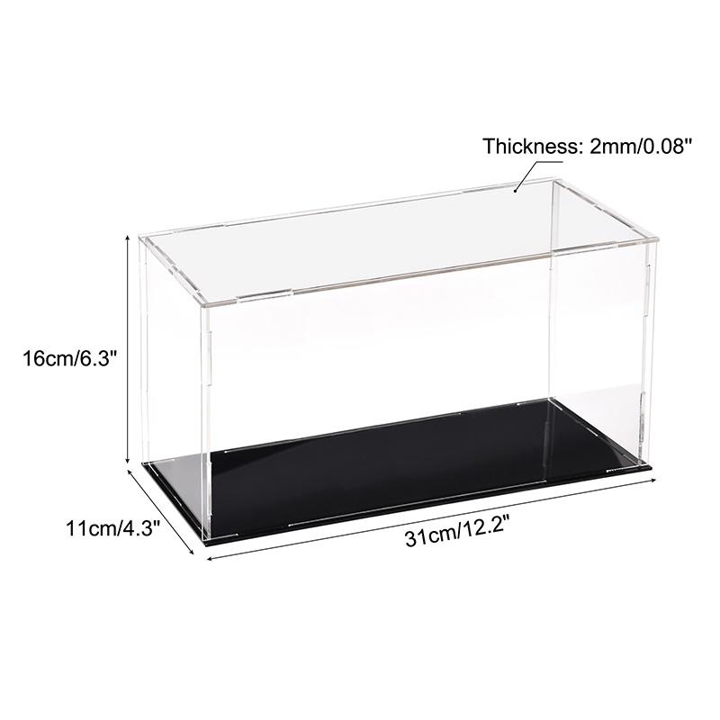 Clear Acrylic Display Case Box Dustproof Storage Countertop Box Protection Showcase Cube Figures Collectibles Model Toy Show Box