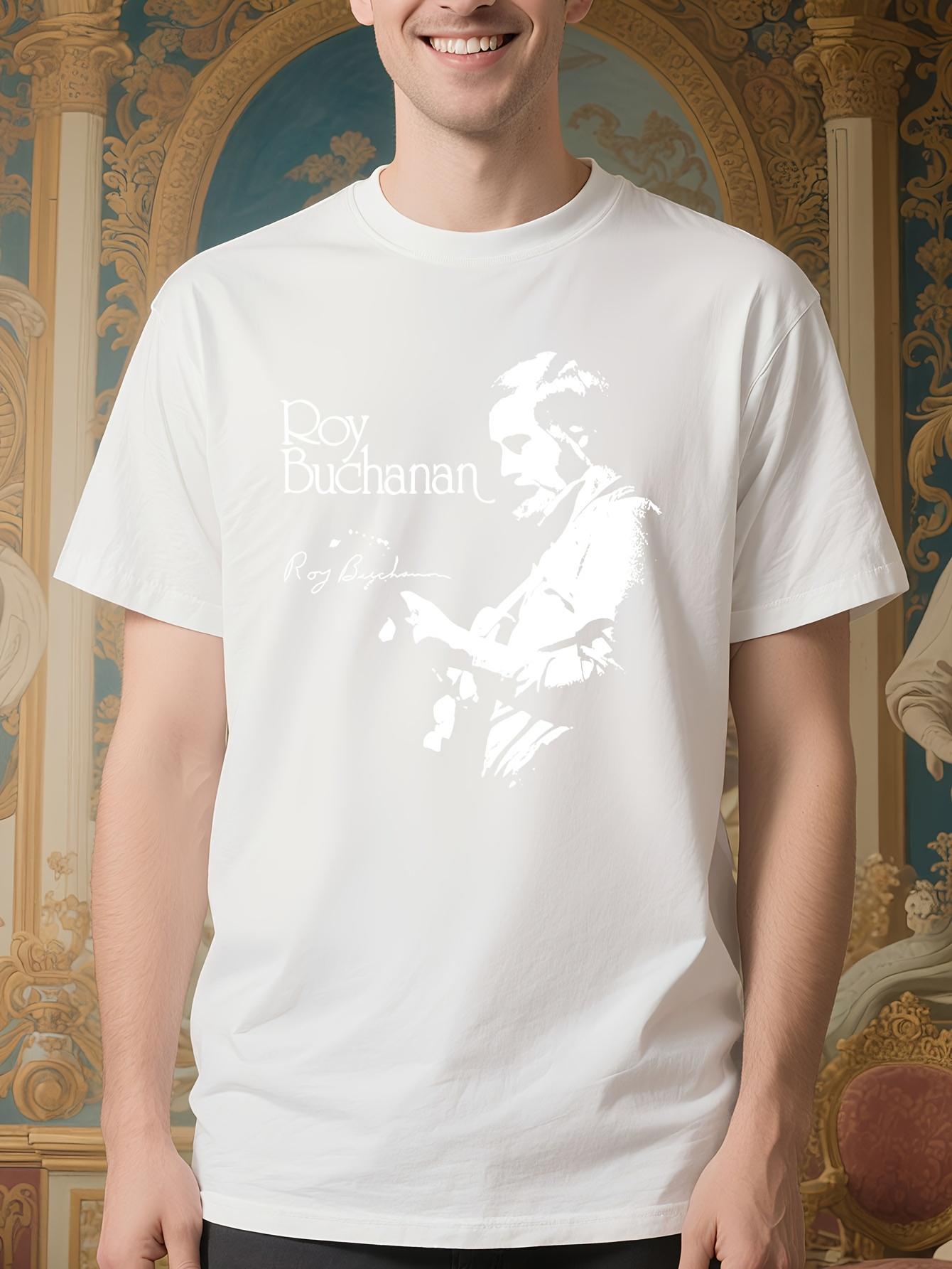 Roy Buchanan Signature Guitar Player Graphic Tshirt - Bla... S