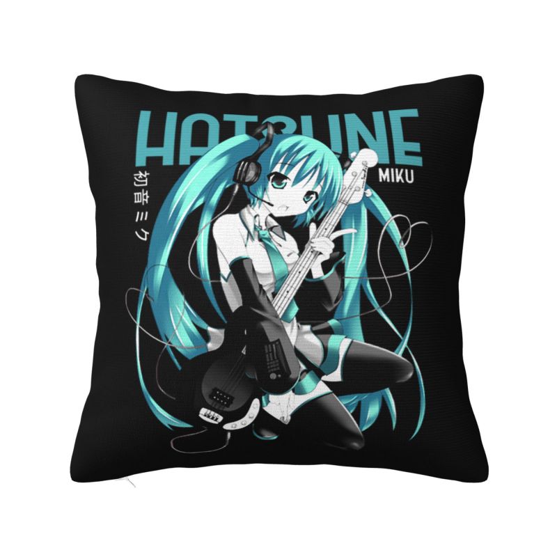 Custom Hatsunes Miku Anime Nordic Throw Pillow Covers Cartoon Manga Chair Cushion