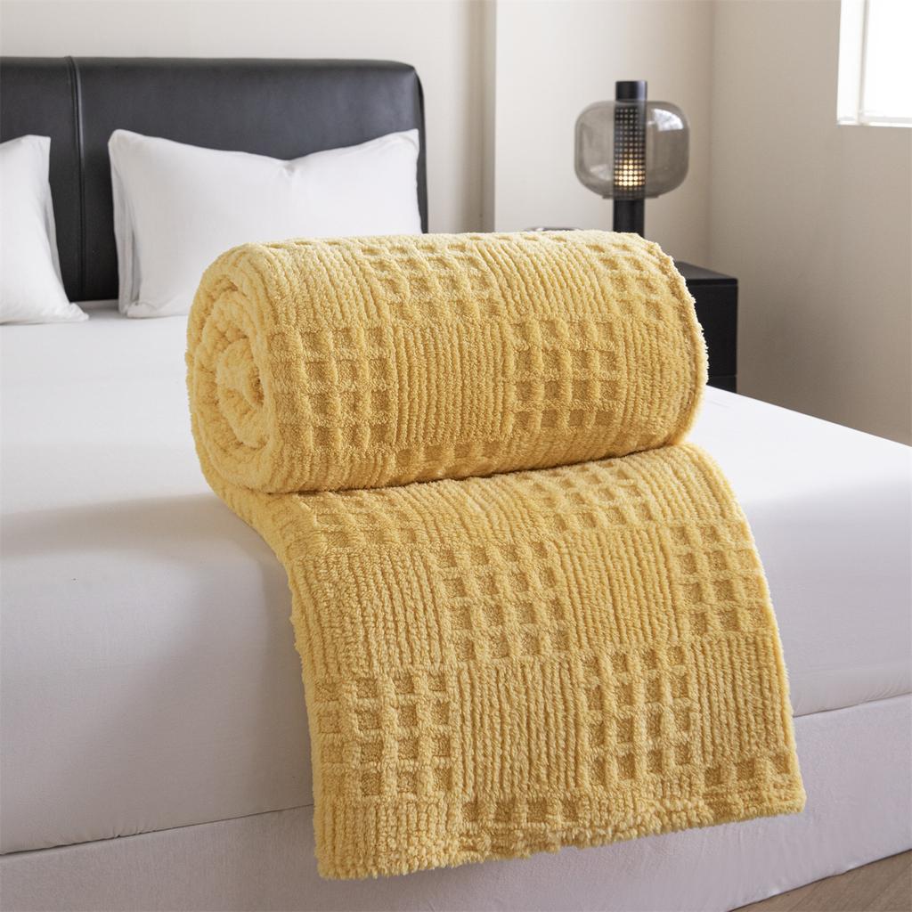 Warm Blanket for Home Bedroom Taft Jacquard Blanket Multifunctional Nap Casual Blanket Soft Comfortable Sofa Blanket