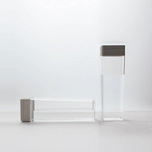 Sarasa Design Water Jug/Water Pitcher, Horizontal Stand, Heat Resistant (80°C/1.2L), Cold Brew Pot, Coffee, Tea, Barley Tea, Easy to Clean (Warm Gray)