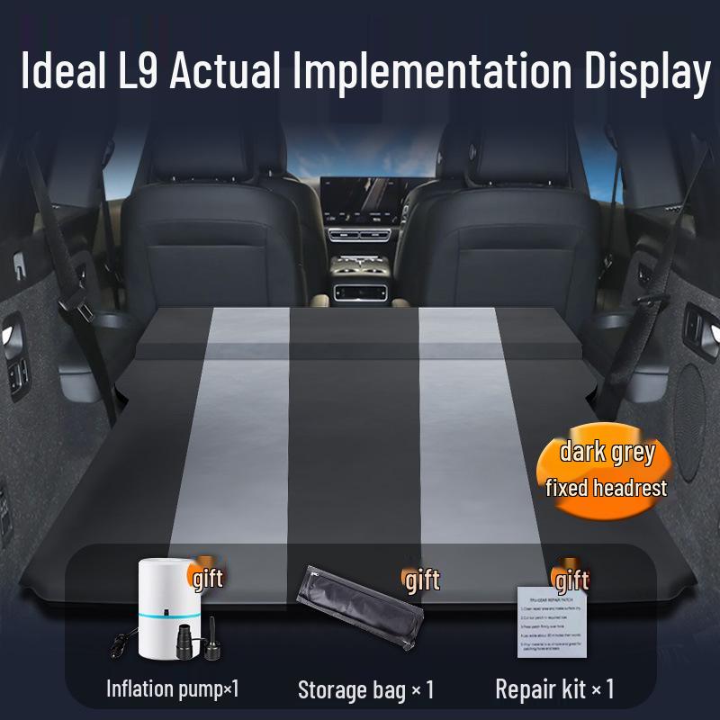 Compatible with Ideal L9 Car Bed Trunk: Inflatable Rear Seat Sleeping Pad & Third-Row Sleeping Solution