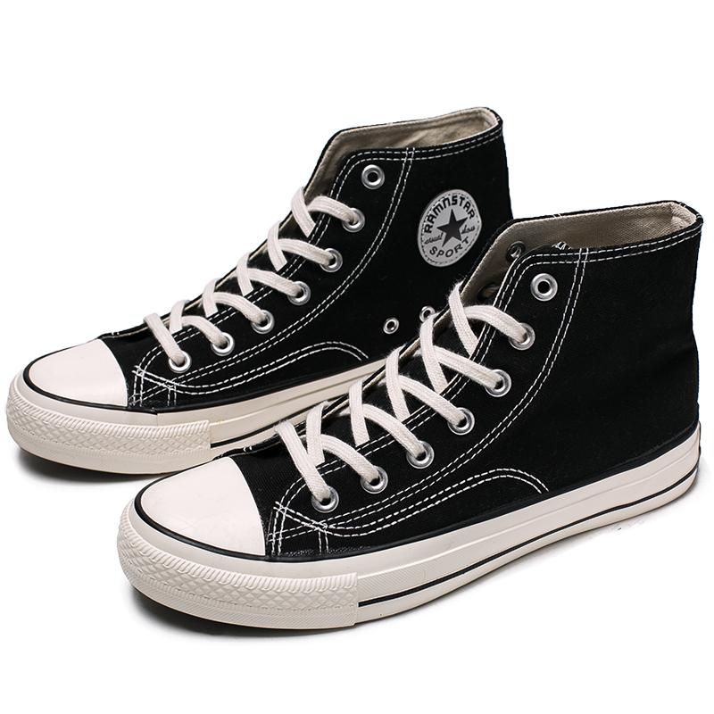 black canvas shoes size 6