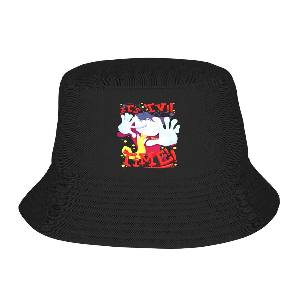 Deltarune Its TV TIME Bucket Hats Spring Picnic Headwear Stuff Tenna Fishing Hat for Women Unisex Boonie Hat Lightweight