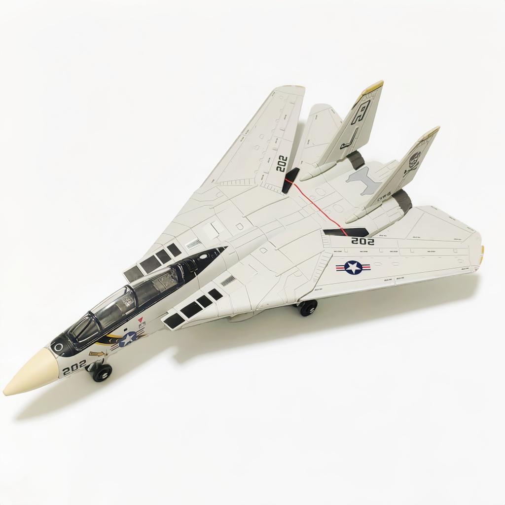 1/72 F-14 Fighte Assembled Plastic Airplane Model (including Display Rack), Home Display and Collection, Creative Gifts