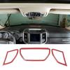 Center Console Dashboard Speaker Trim Frame For Dodge Ram 18-20 Red Carbon Fiber
