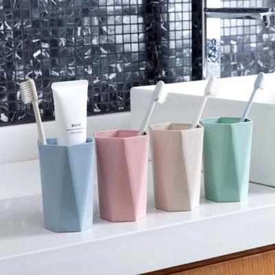 Plastic Mouthwash Cup Water Mug Bathroom Supplies Tumblers Home Travel Accessories and Tool Toothbrush Holder Cup