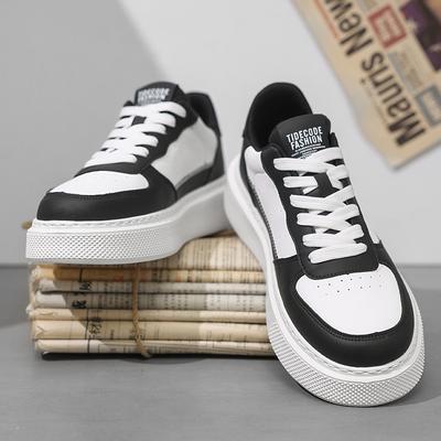 Board-Schuhe High-End Herrenschuhe neue Sommer atmungsaktive vielseitige Freizeitschuhe Jugend dicke Sohle erhöhend Air Force weiße Schuhe