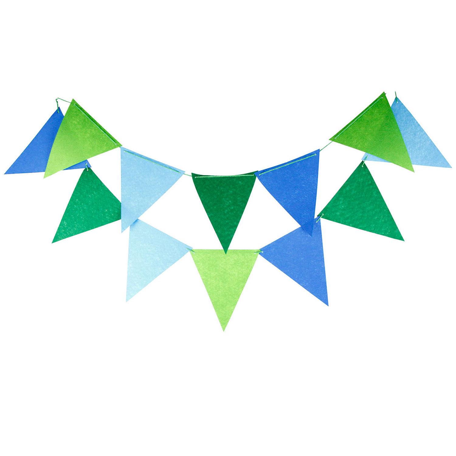 

Colorful Holiday Felt DIY Pennant Bunting - Thanksgiving, Halloween, Christmas, Birthday Decorations