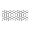 Car Body Side Hexagon Honeycomb Pattern Stickers Waist Line Vinyl Decal Decor