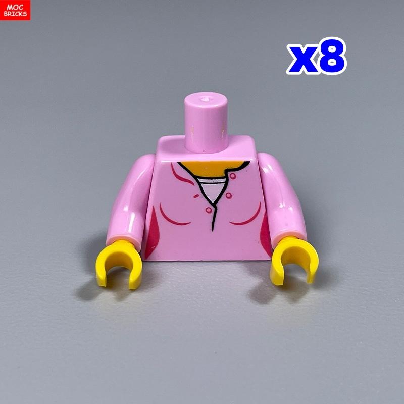 Ungiftig 8 Stück Moc Steine Torso Anzug 4cm Figur Teil Arme Hände Kochkleidung Bausteine Spielzeug Für Kinder Weihnachten Geschenke