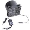 Adjustable Speed 12cm Air Extraction Fan 3000RPM DC12V with Protective Mesh Controller for Kitchen and Greenhouse Use