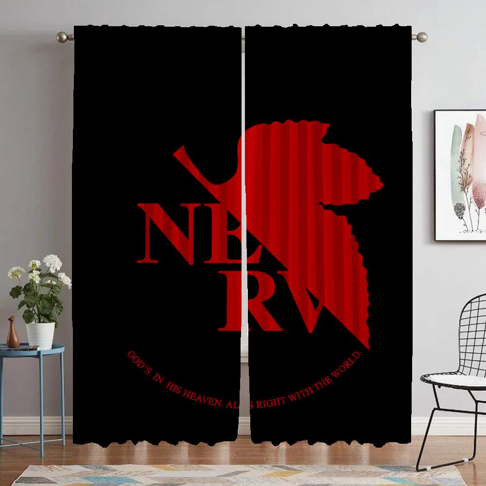 Evangeliones Home Interior Curtains for Camera Halloween Decoration Curtains Child Room Living Room Curtain Tulle for Bedroom