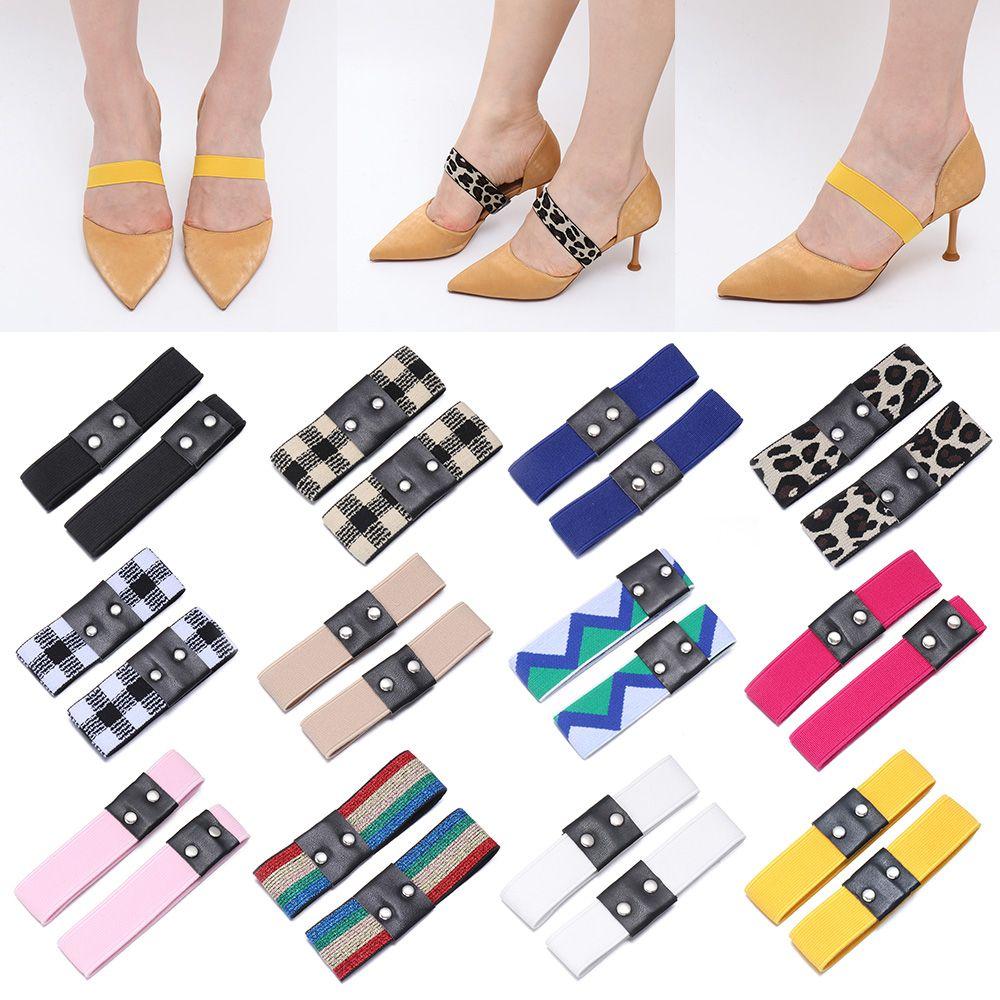 Women High Elastic Holding Lazy Laces High Heels Shoe Straps No Tie Shoelaces