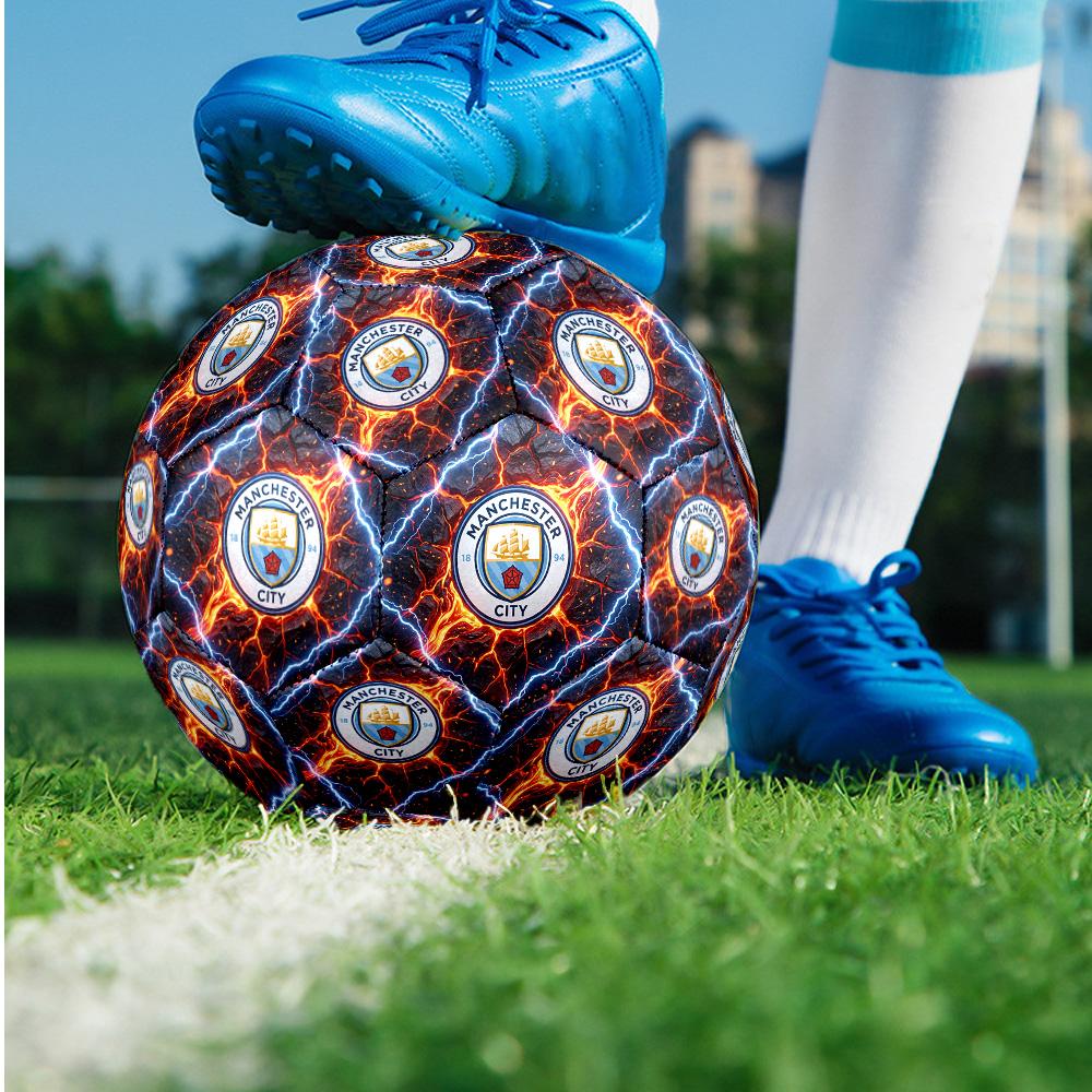 Manchester City Theme soccer ball Size 5 Soccer Ball Soft Touch Professional Training Football for Outdoor Sports