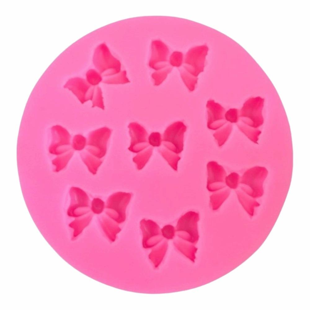 DIY Silicone Fondant Molds Mini Bows Chocolate Candy Baking Mold Cake Pop Accessories  Kitchen A