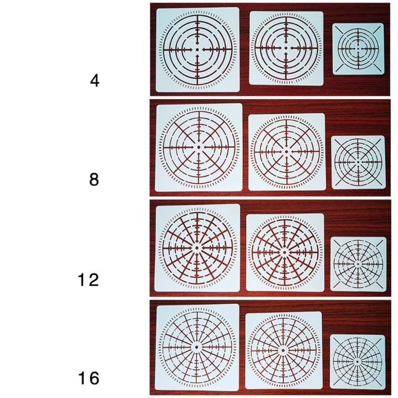 Pack of Precisions Cut Stencils Set Hollow Out Drawing Templates Suitable For Bulletin Boards And Creative Journals