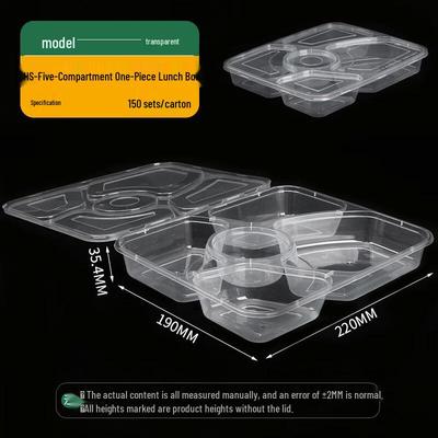 Disposable Multi-Compartment Takeaway Meal Boxes