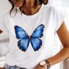 (Asian Size) Butterfly Cartoon Trend Clothing Casual T Shirt Fashion Women Tee Top Printed Lady Female Graphic  Short Sleeve T-shirts