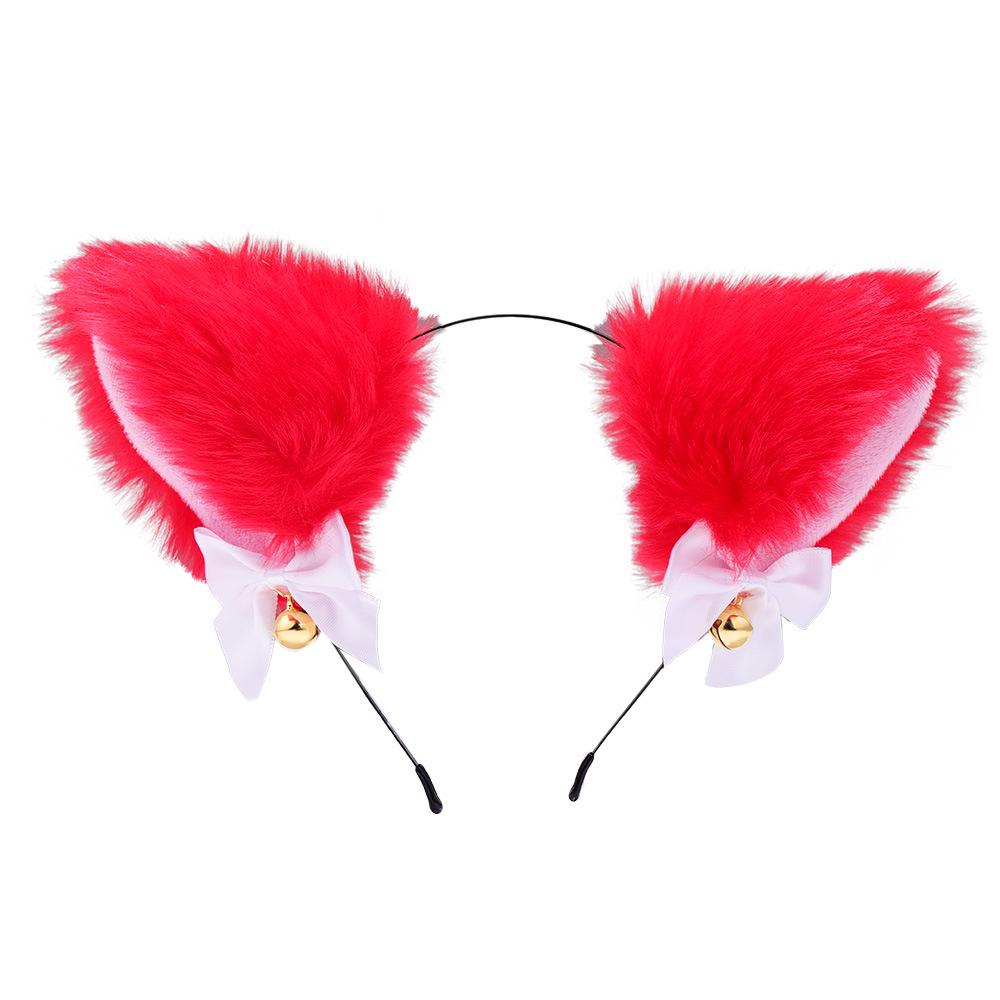 Cat Ears Bell Headband - Cosplay Catwoman Hair Accessory for Christmas & Halloween