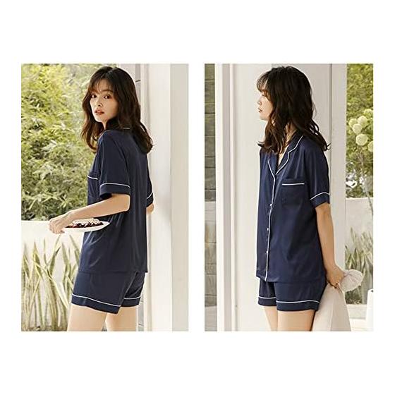 [Hill Top Cloud] Gauze Pajamas, Women's, 100% Cotton, Room Wear, Short Sleeve Shirt, Shorts, Top and Bottom Set, Loungewear, Double Gauze, Sweat