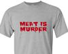 Meat Is Murder. Vegan Shirts, Vegetarian T-shirts, Unisex Shirts, Vegan, Vegetarian, Pro Animals, Protest Shirt, Christmas Gift
