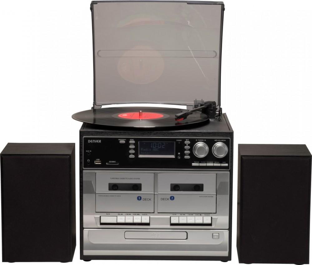 Denver MRD-166 Turntable, FM Radio, CD Player, MP3, Tape Recorder, Denver
