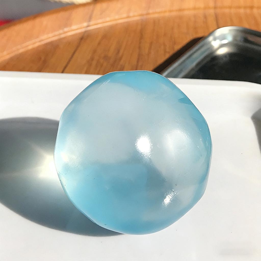Transparent Stress Relief Ball 6cm Soft Decompression Toy for Hand Exercise and Relaxation Suitable for Home Office School Use
