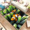 3D Seabed Underwater World Dolphin Turtle Area Rug,Carpet Rug for Living Room Bedroom Sofa Doormat,kids Play Non-slip Floor Mat